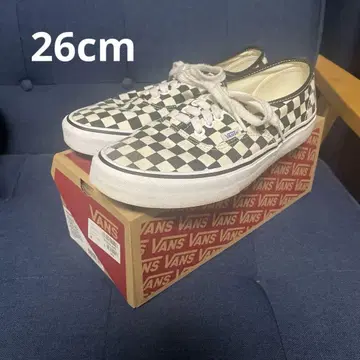반스 오센틱 체크 무늬 깃발 26cm