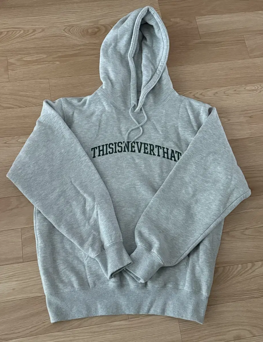 This Is Never Enough Arch Logo Hoodie Gray M (brushed O)