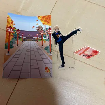 은혼 오키타 J-WORLD 아크릴 스탠드와 배경 카드 세트