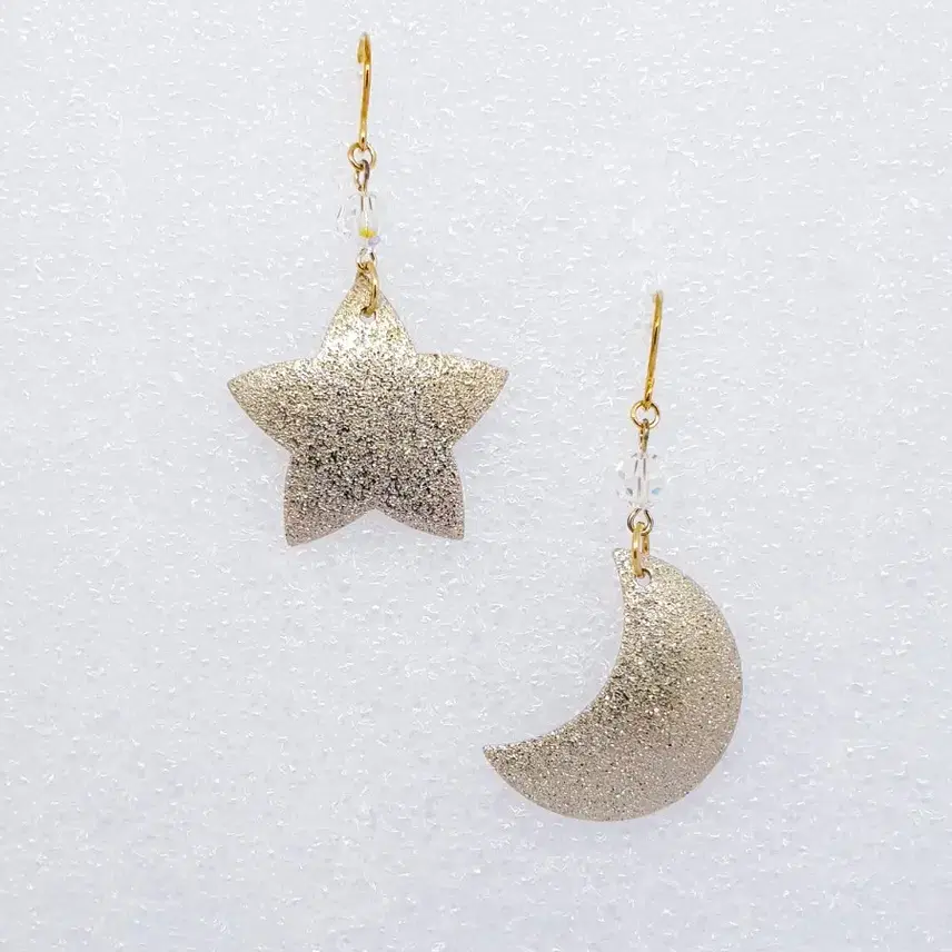 Moon&Star 月と星のイヤリング