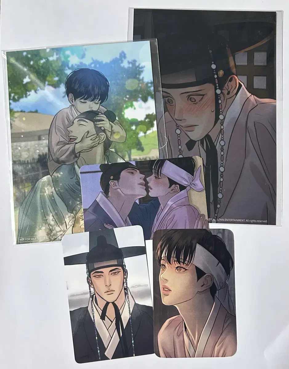 야화첩 단행본 초판 특전 일괄 윤승호 백나겸 bl 엽서 포토카드 포카