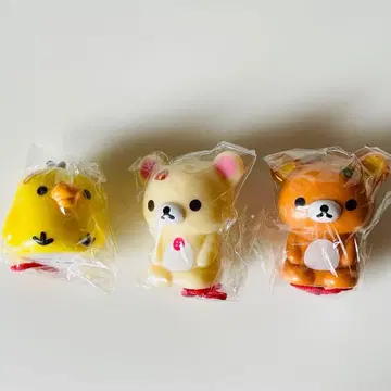 리락쿠마 레어 복권 피규어 3개 세트 덤 레트로