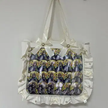 유메노 겐타로 캔뱃지 자카마트 이타백 A4 화이트