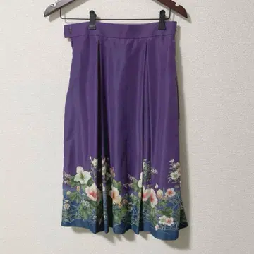 &ellecy 부용 스커트 보라색 플레어 스커트 부용 앤 엘르