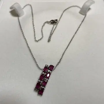 루비 목걸이 925