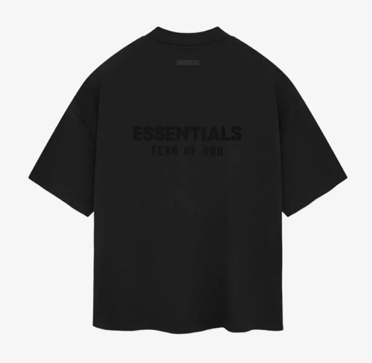 [S] 에센셜 브이넥 티셔츠 제트 블랙 24SS