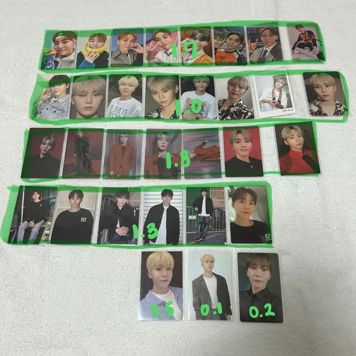 세븐틴 승관 포카 드볼 일괄 4.0