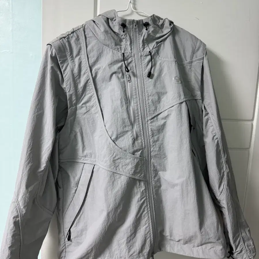 【値下】SAN SAN GEAR 2WAY WAVE JACKET SIZE 2 SAN SAN GEAR] 2WAY WAVE JACKET [BLUE GREY] 正規品 韓国