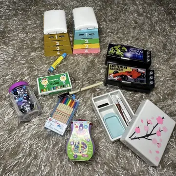 가챠가챠 학교 문구 미니어처 마스코트 묶음 판매