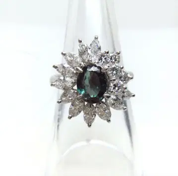 고품질 알렉산드라이트 반지 1.75캐럿 다이아몬드 1.89캐럿