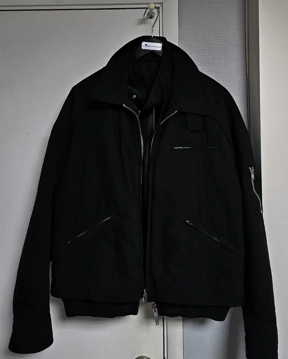 Junji 24SS Nylon Layered Short Bomber (46)