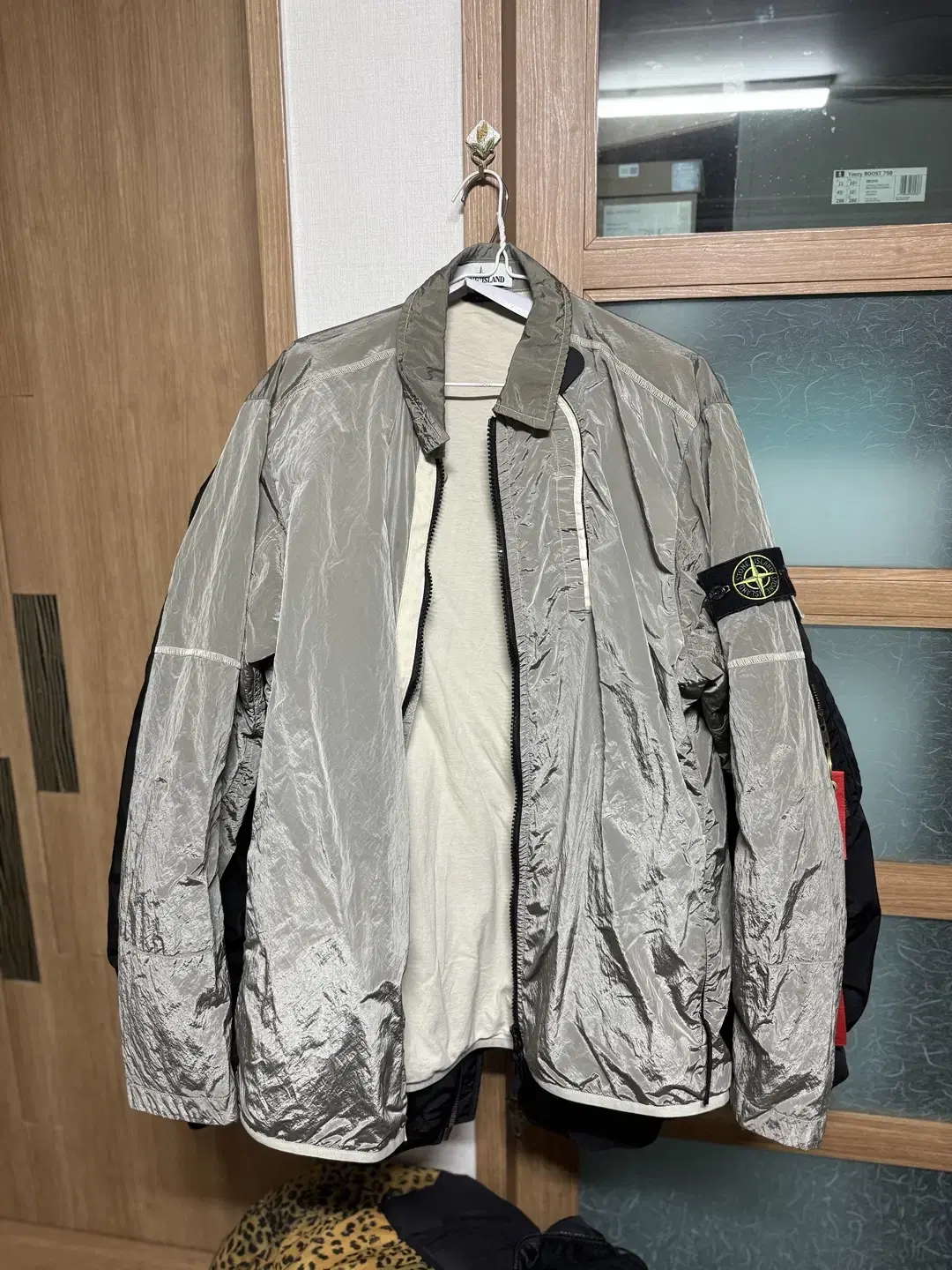 [xl]18FW 스톤아일랜드 나일론메탈 오버셔츠 베이지 컬러