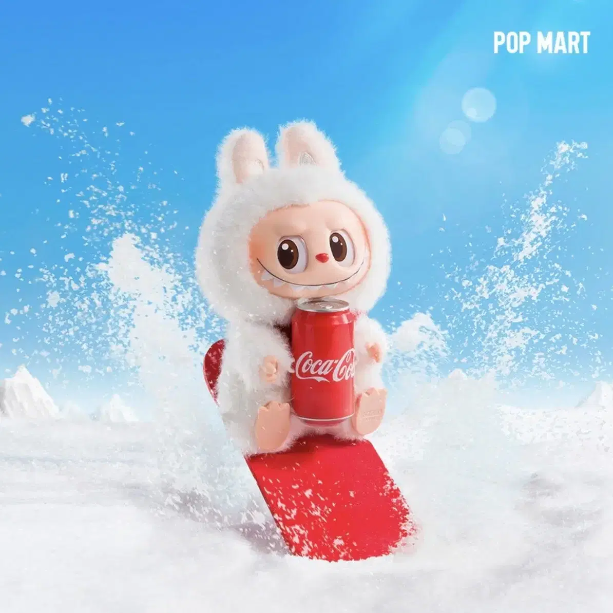 【POP MART X COCA COLA】人気★ラブブドッキリキーリング LabooBoo Coca-Cola keyring Pop Mart LabooBoo Keyring on