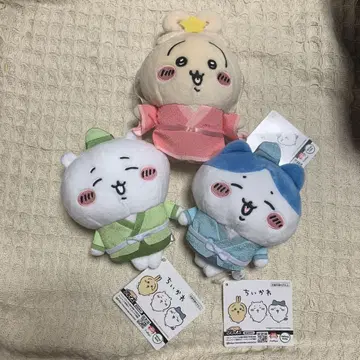 치이카와 칠석 봉제 인형 세트 3종 토끼, 하치와레, 치이카와