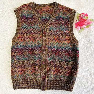 MISSONI 미쏘니 (52) 니트 베스트 멀티 컬러