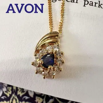 티어드롭 비쥬 목걸이 AVON 코스튬 주얼리 에이본 파랑