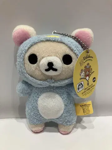리락쿠마 코리락쿠마 15주년 테마 믹스 봉제 인형 공 체인