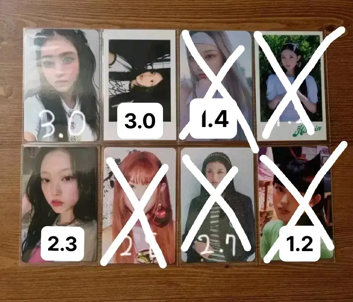 Selling New Jin NJZ Haerin poca pre-order benefit unreleased photocard broadcast Bunnies Camp admission poca