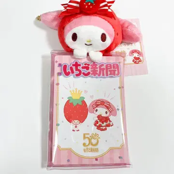 딸기 신문 마스코트 포함 클리어 케이스 마이멜로디 마이멜로디 산리오