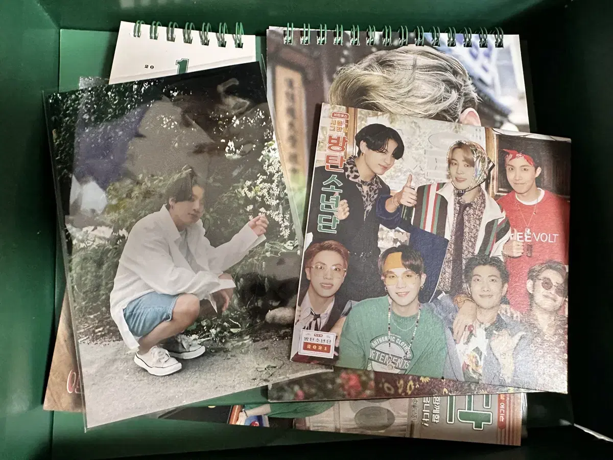 방탄 bts 2021 시그 시즌 그리팅 정국 포카 인화사진