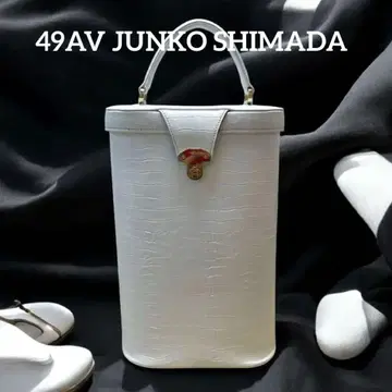 49AV. 준코 시마다 악어 엠보 백 와인 백 베니티 백