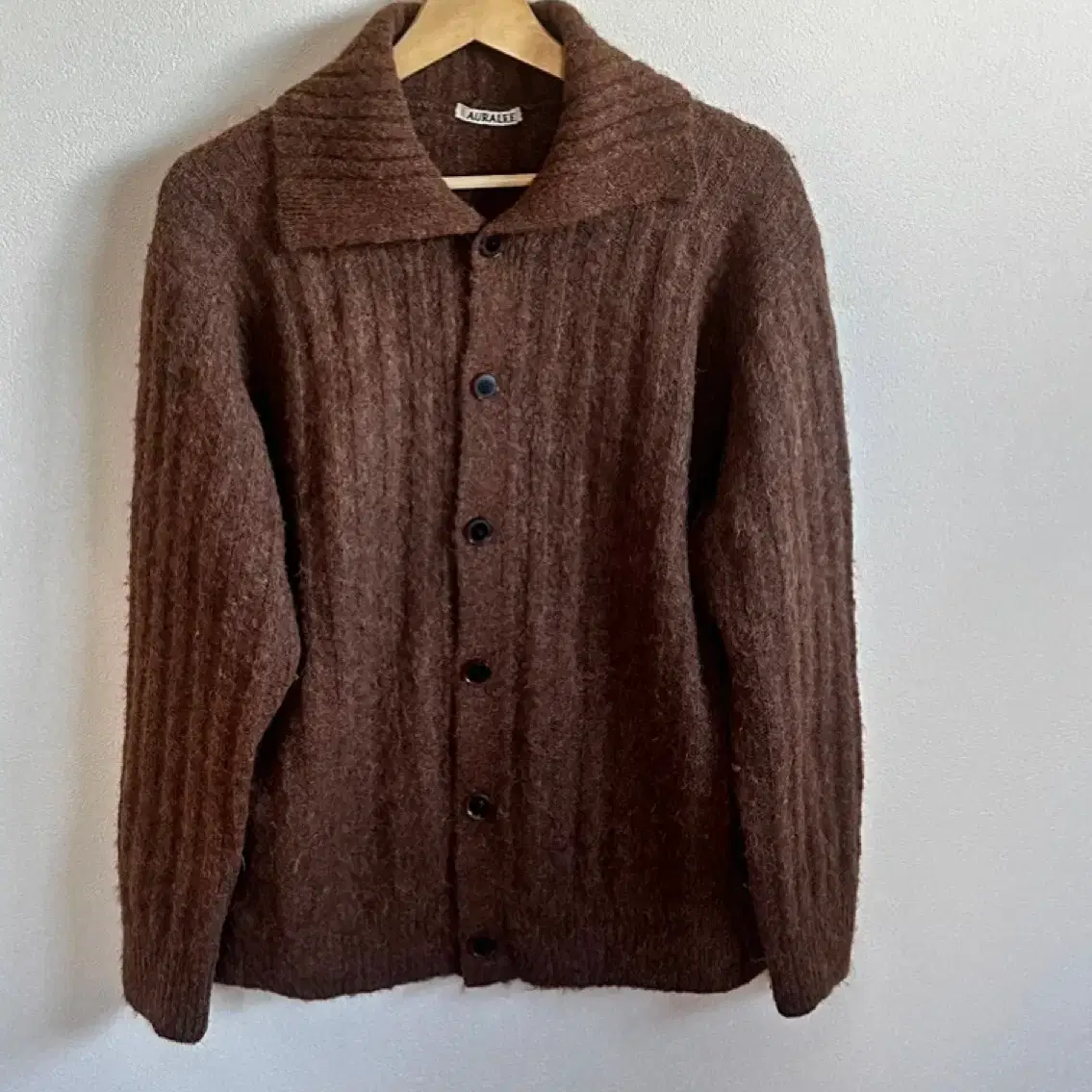 トップス AURALEE Mix Knit Cardigan AURALEE / Silk Wool Camel Mix Knit Cardigan | twelve