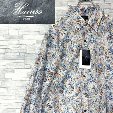미사용] 해리스 HARRIS PARIS 긴팔 셔츠 꽃무늬 올 패턴