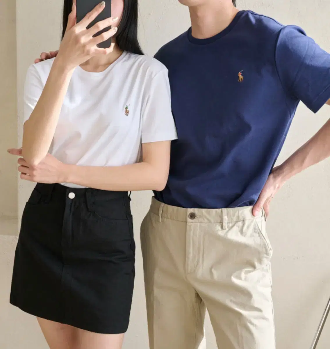 폴로 멀티포니 반팔 정품 qr되는 정품 팝니다