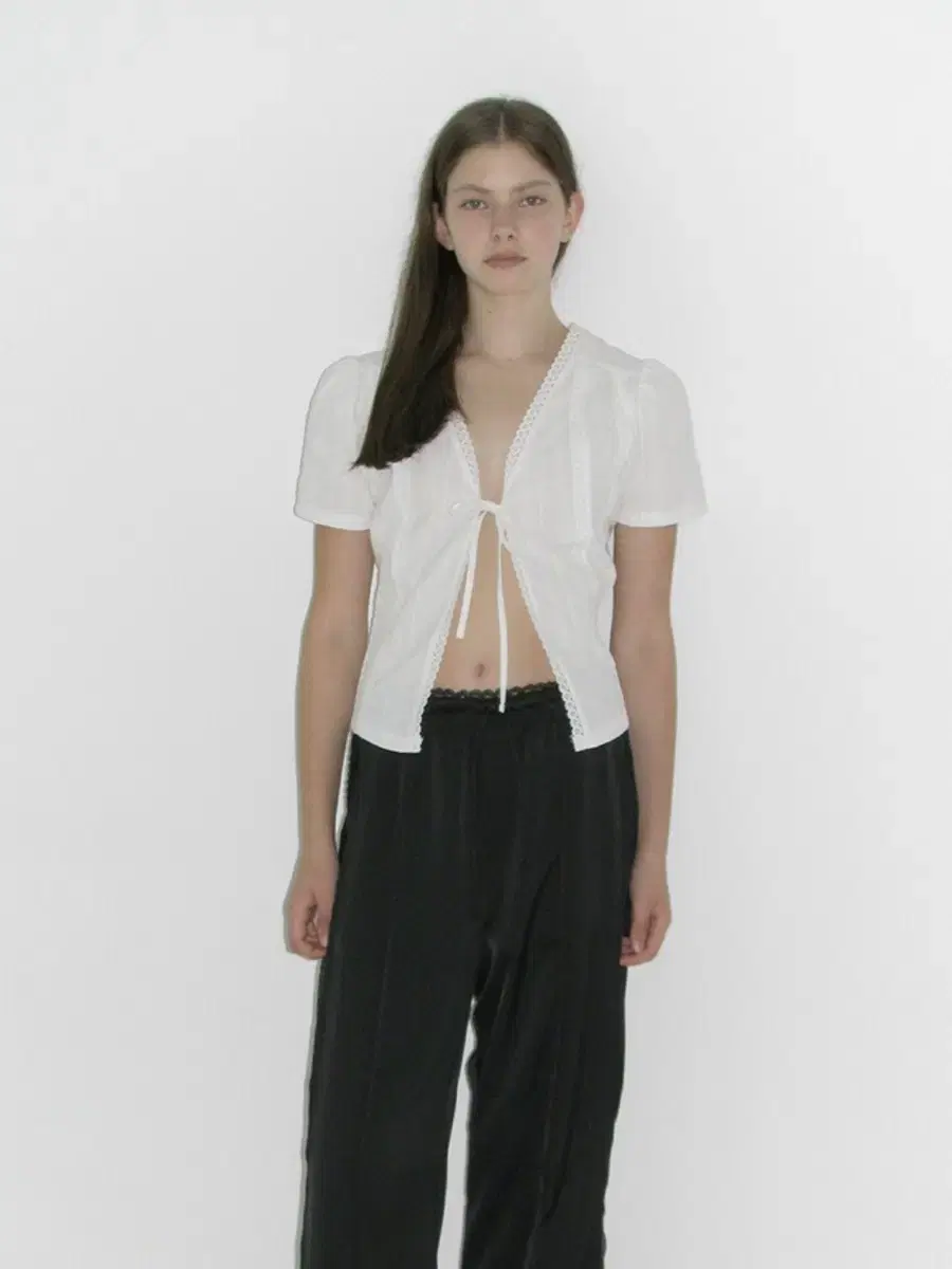 Soft Seoul LACE COTTON BLOUSE white New product