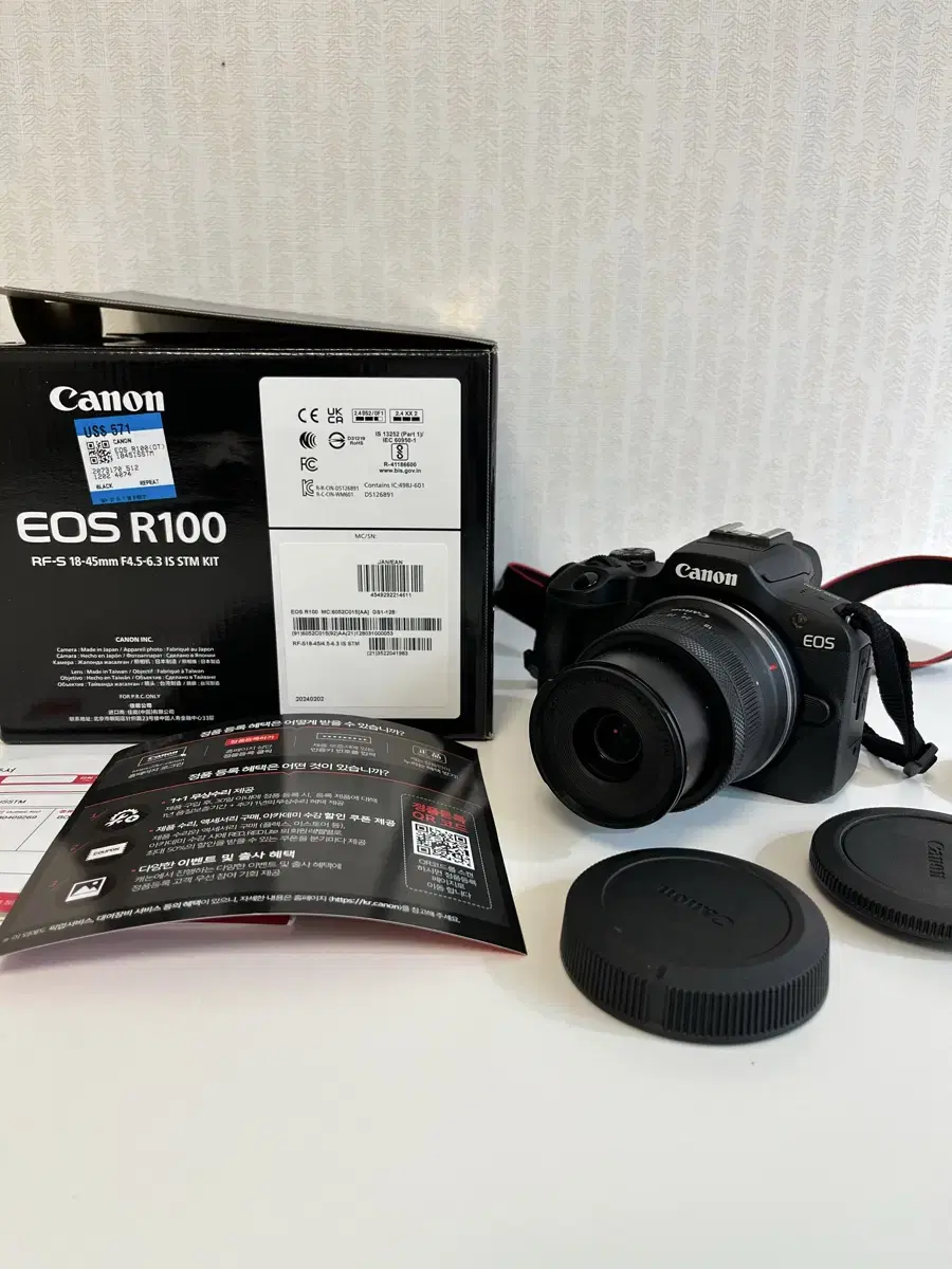 Canon Distributor Genuine EOS R100 18-45mm IS STM KIT Mirrorless