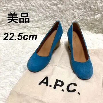 새상품급 A.P.C 아페쎄 펌프스 22.5cm 스웨이드