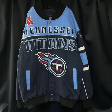 구제 의류 NFL 테네시 타이탄스 바시티 자켓 레이싱 자켓