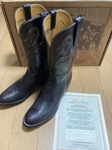 Lucchese 루케시 부츠 9.0 아메리칸 사이즈 도마뱀 가죽