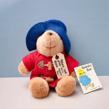 패딩턴 베어 봉제 인형 파란 모자 빨간색 더플 EDEN TOYS