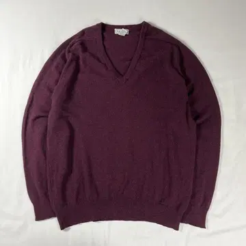 90년대 스코틀랜드제 엘엘빈 V넥 램스울 니트 llbean