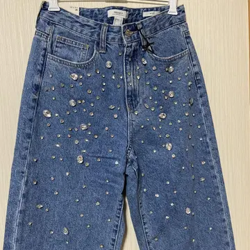 기분에 따라 대특가 Forever21 데님 청바지 스톤 반짝반짝