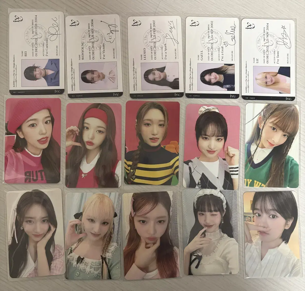 아이브 포카 일괄 판매해요