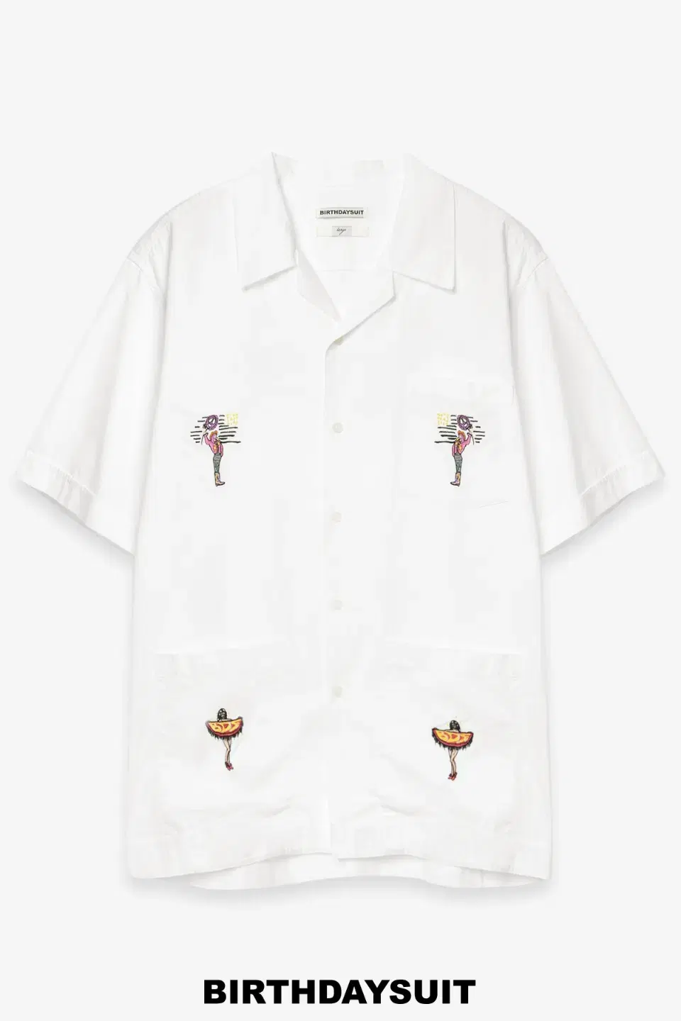 [L] BULLSDAY SUIT EMBROIDERY POCKET SHIRTS