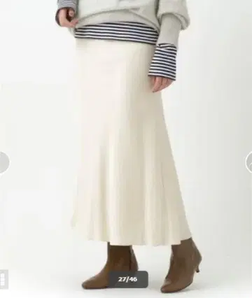 이에나 새틴 바이야스 스커트