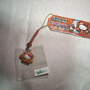 현지 키티 인형 장식 스트랩 오사카 한정판 미노우 원숭이 버전