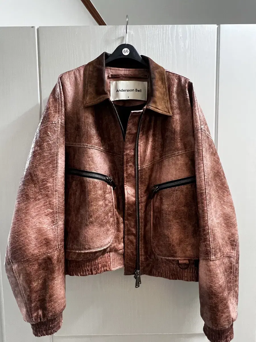 Anderson belle Ortega 22 Bomber Jacket (BEIGE PINK) Size S