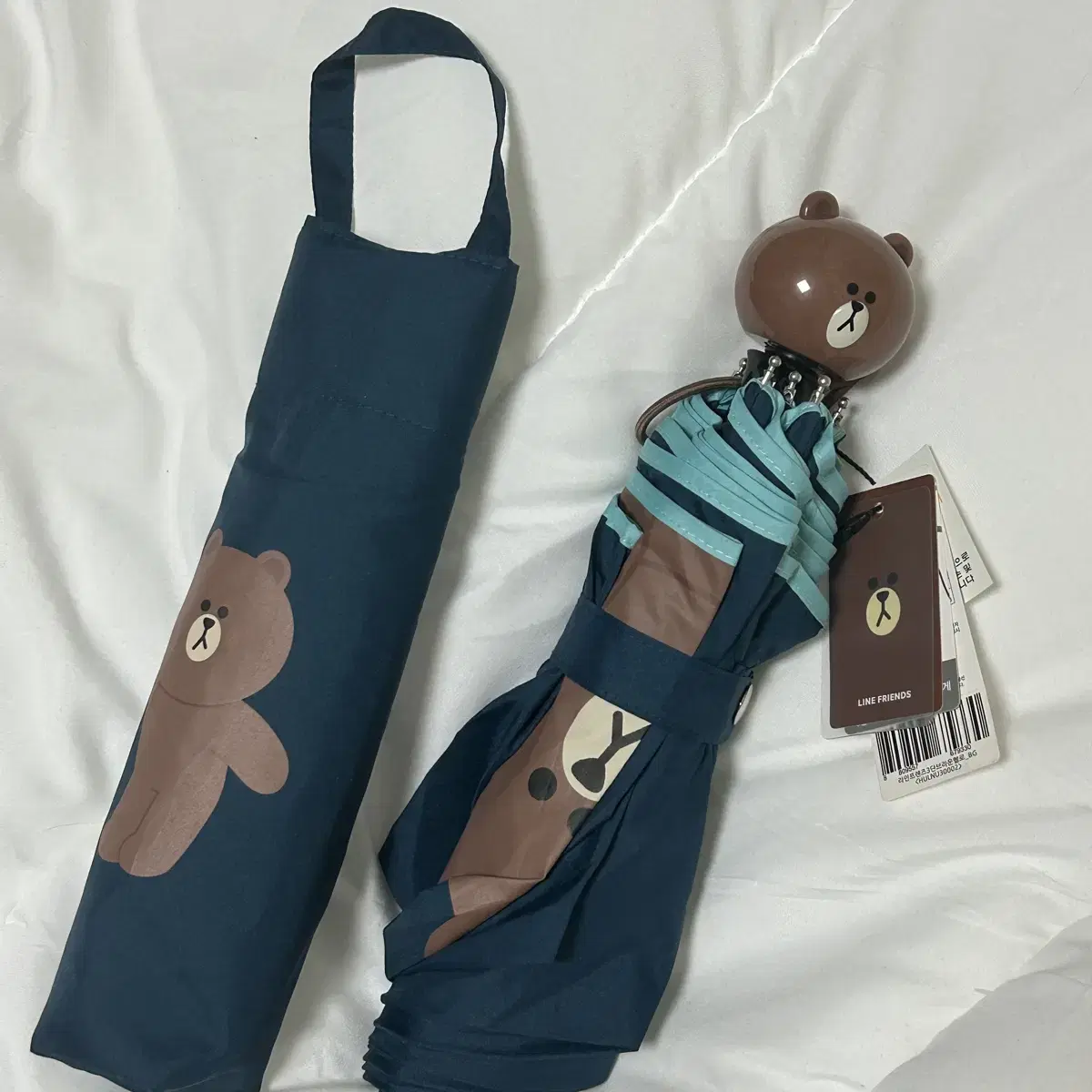 라인프렌즈 브라운 우산