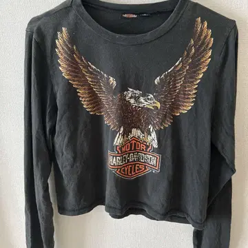 Harley Davidson 구제 의류 티셔츠 긴팔 헤이세이 Y2K