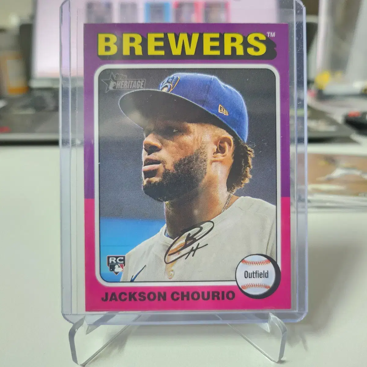 jackson, Milwaukee, 2024, Top's Heritage, Rookie, Print, Auto Card