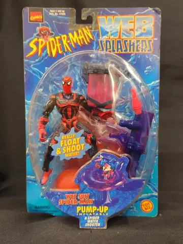 TOYBIZ 웹 스플래셔스 웻 슈트 스파이더맨 5인치