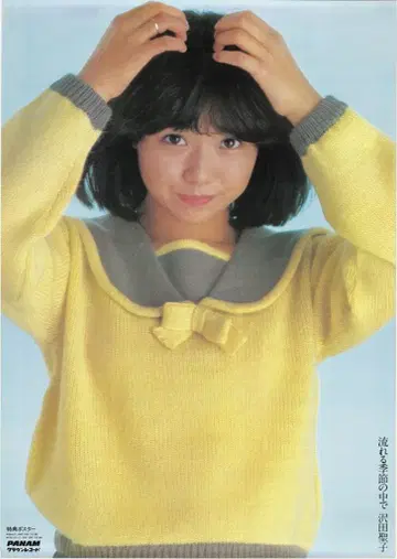 크라운 레코드 B1 포스터 사와다 세이코 흐르는 계절 속에서