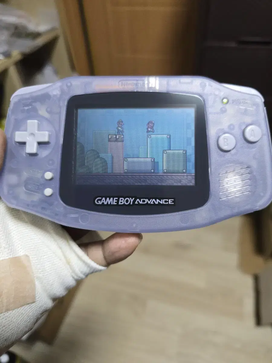 S+급 닌텐도 gba 게임보이어드밴스 투명 새케이스