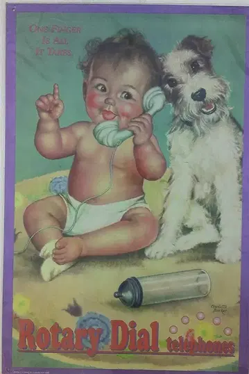 플레이트 Rotary Dial 전화기