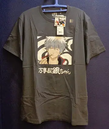 유니클로 은혼 UT/티셔츠 사카타 긴토키 그레이 L사이즈 그레이 L