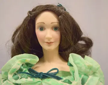 프랭클린 민트 케이티 스칼렛 오하라 그린 드레스